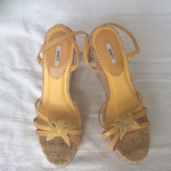 Schutz Platform Wedge Sandals - Picture 5 of 6